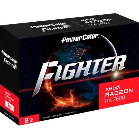 Carte graphique AMD Radeon RX 7600 PowerColor Fighter 8GB (RX7600 8G-F/V2) - photo 7