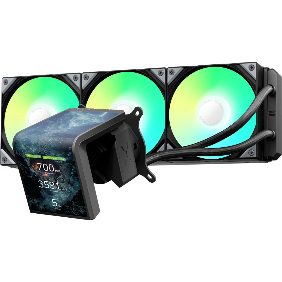 Système de refroidissement liquide TRYX Panorama SE 360 ARGB Black - L-P360L-AM3M-G0K - photo 2