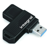 Clé USB 128GB Integral Swivel Black (INFD128GBSWIBK3.2)