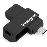 Clé USB 64GB Integral Swivel Black-C (INFD64GBSWIBLKC3.2)