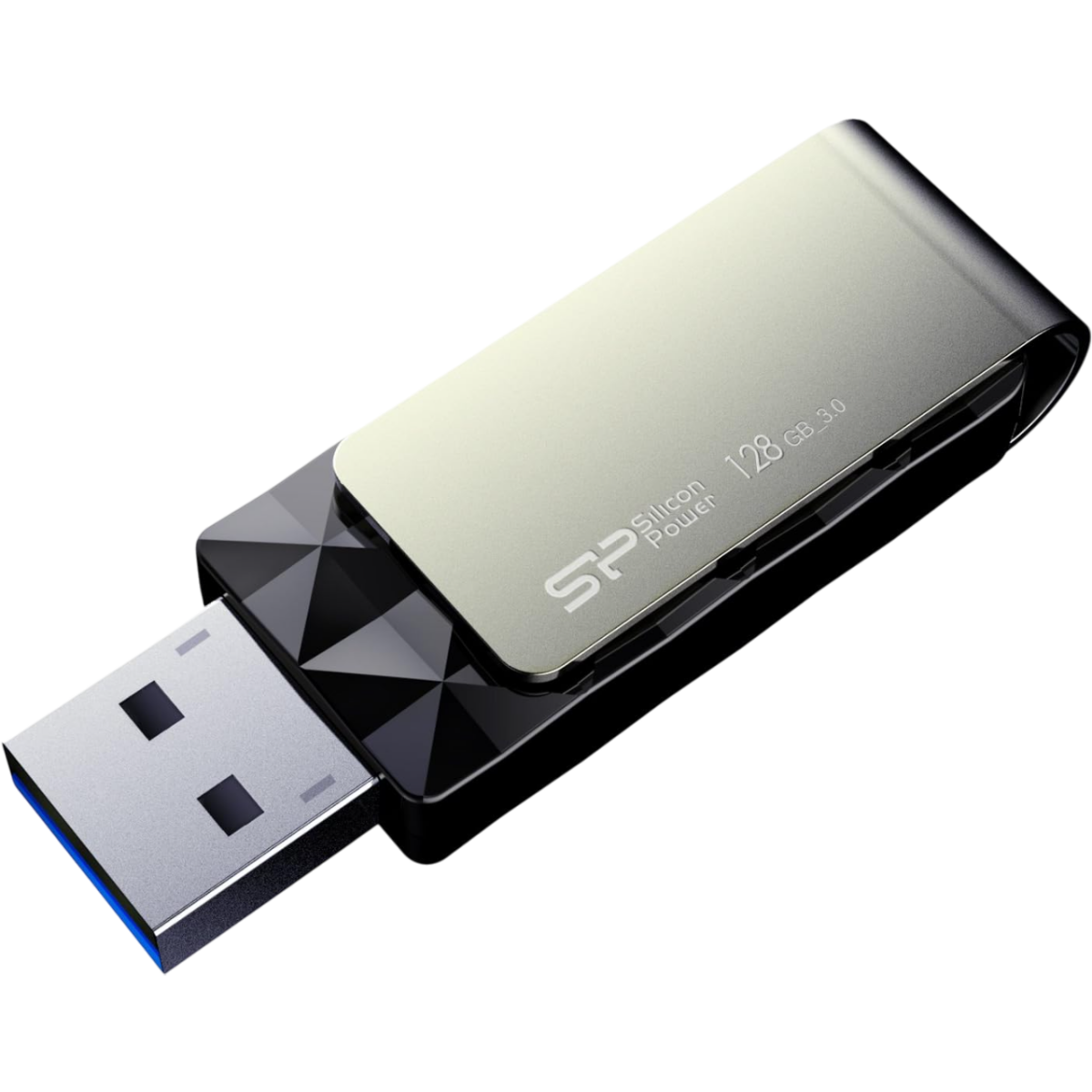 Clé USB 128GB Silicon Power Blaze B30 Black (SP128GBUF3B30V1K)