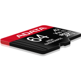 Carte mémoire 64GB MicroSD ADATA High Endurance + SD adapter (AUSDX64GUI3V30SHA2-RA1)