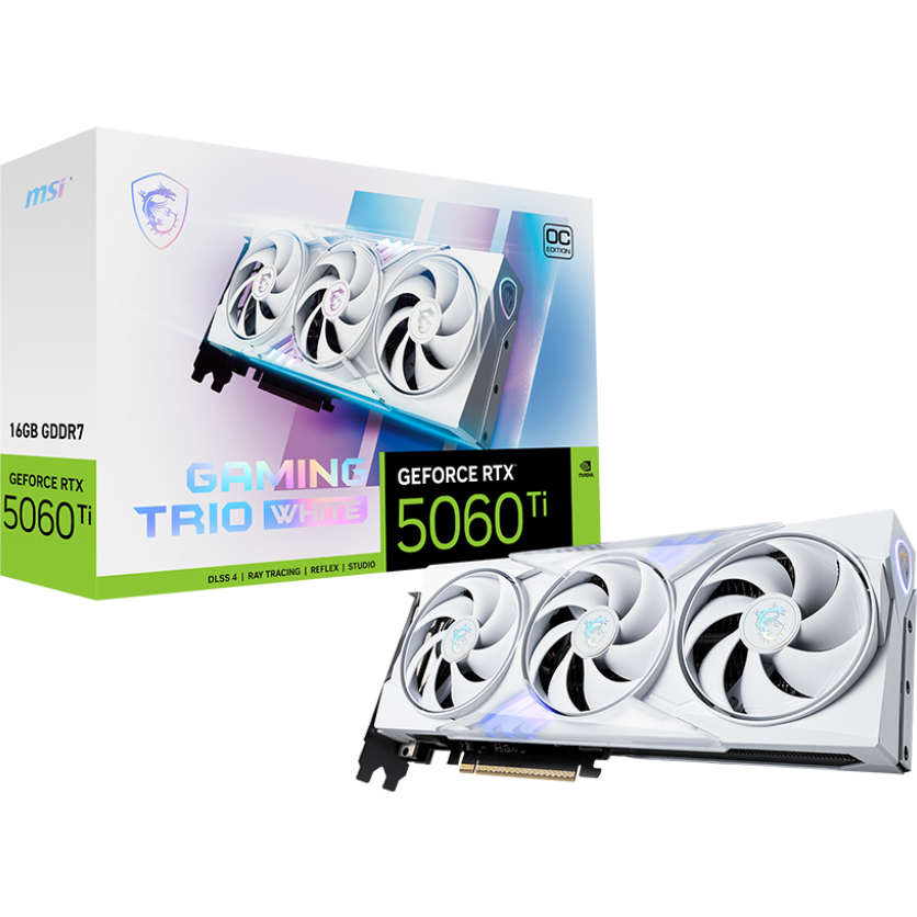 Carte graphique NVIDIA GeForce RTX 5060 Ti MSI OC 16GB (RTX 5060 Ti 16G GAMING TRIO OC WHITE) - photo 7