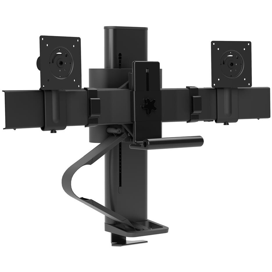 Support mural Ergotron TRACE Dual Monitor Mount Matte Black - 45-658-224