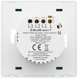 Interrupteur intelligent Qoltec Smart 2-Gang Light Switch White (52706)