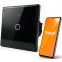Interrupteur intelligent Qoltec Smart Touch 1-Gang Light Switch Black - 52711