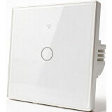 Interrupteur intelligent Qoltec Smart Touch 1-Gang Light Switch White (52715)