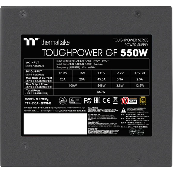 Alimentation électrique 550W Thermaltake Toughpower GF (PS-TPD-0550FNFAGE-2) - photo 3