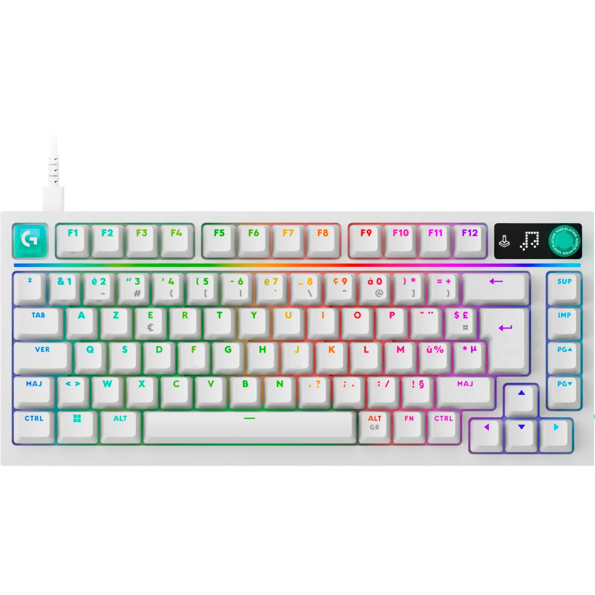 Clavier Logitech G316 X 75 White (920-014315)