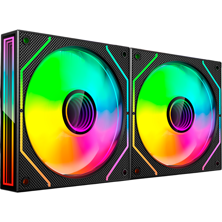 Ventilateur pour boîtier Mars Gaming MF-3DPROX2 Black (2-Fan Pack) - MF3DPROX2