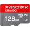 Carte mémoire 128GB MicroSD SanDisk Ultra GO (SDSQUGN-128G-GN6MN)