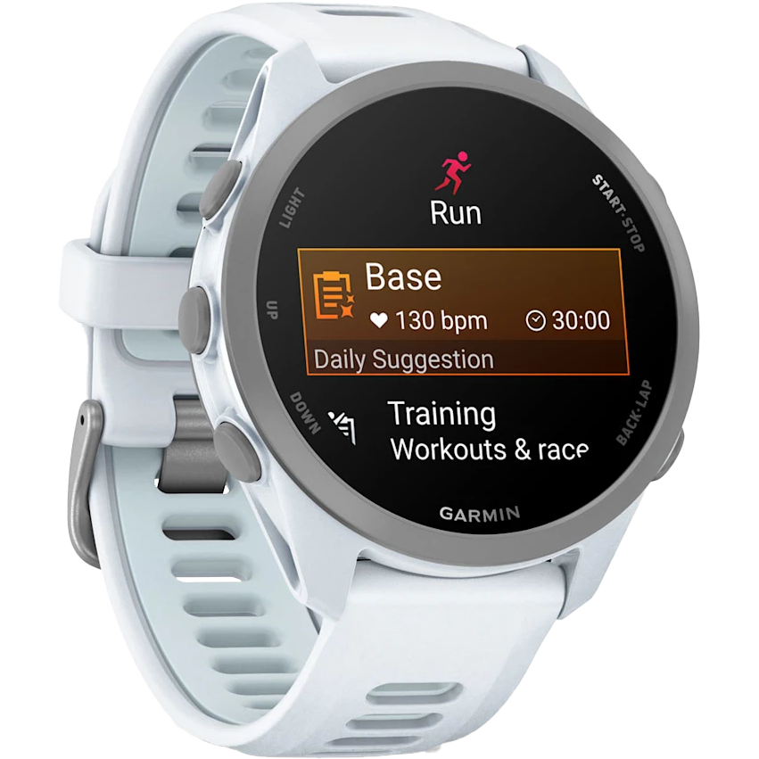 Montres connectées Garmin Forerunner 170 Music Whitestone with Whitestone/Cloud Blue Band - 010-03920-11 - photo 3