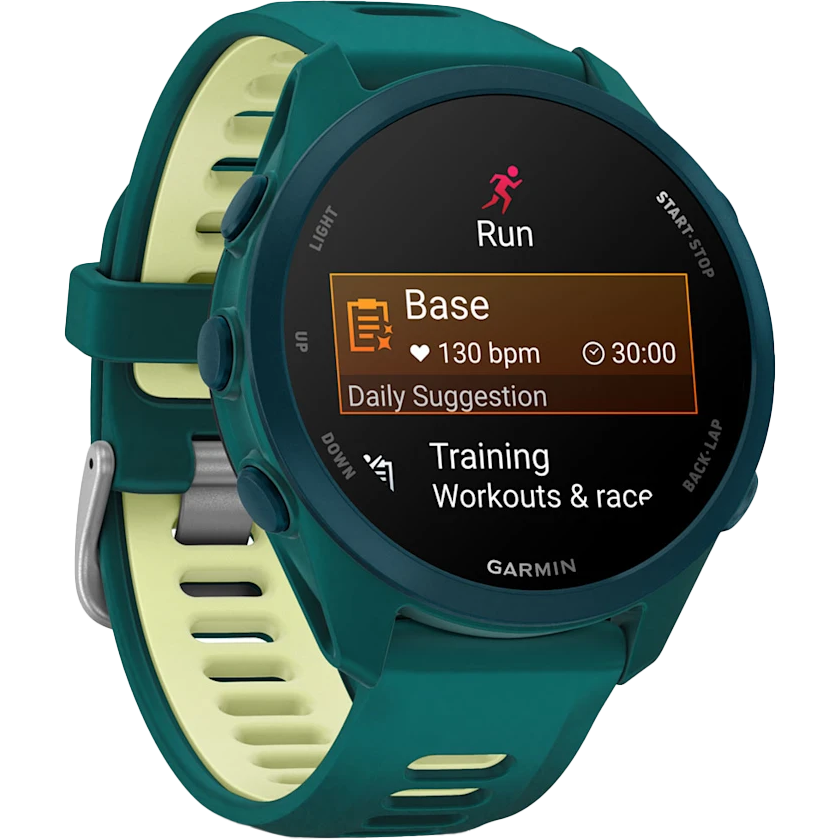 Montres connectées Garmin Forerunner 170 Music Teal Green with Teal Green/Citron Band - 010-03920-12 - photo 3