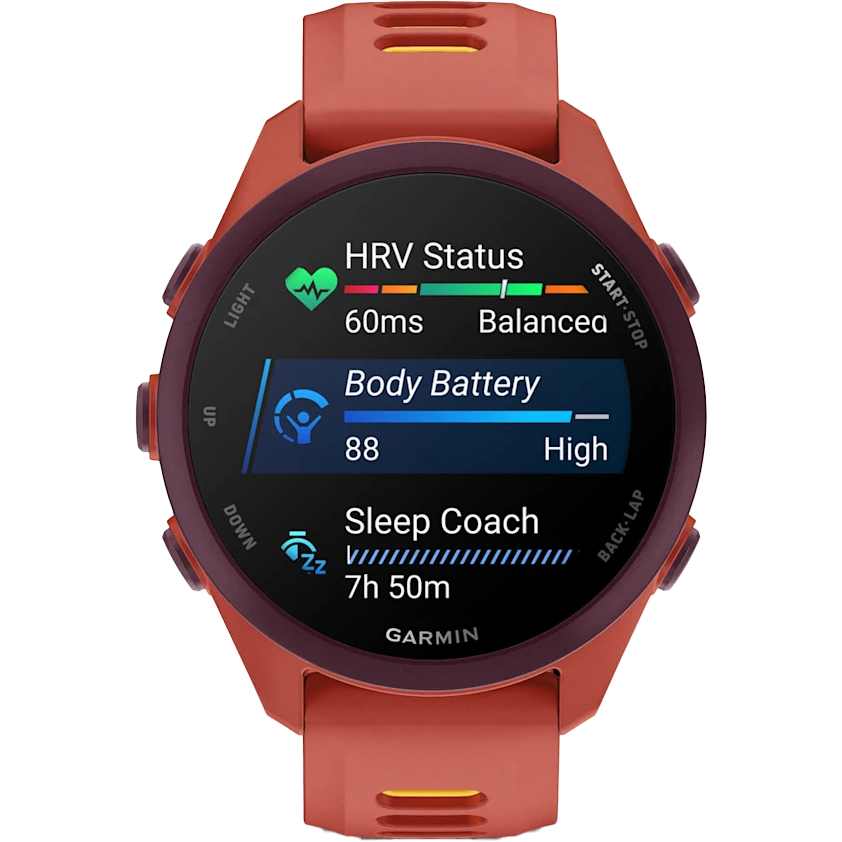 Montres connectées Garmin Forerunner 170 Music Red Pink with Red Pink/Mango Band - 010-03920-13 - photo 4