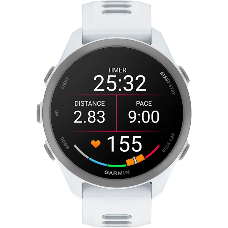 Montres connectées Garmin Forerunner 170 Whitestone with Whitestone/Cloud Blue Band - 010-03920-01 - photo 2