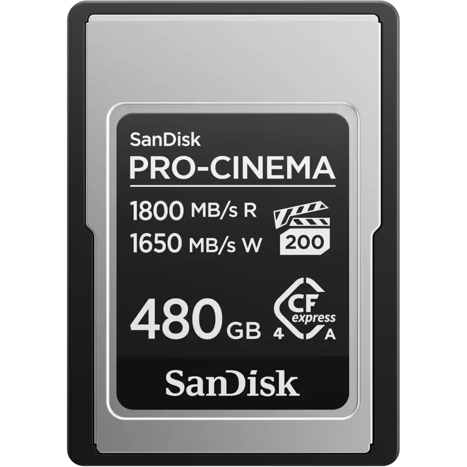Carte mémoire 480GB CFexpress SanDisk PRO-CINEMA (SDCFEA-480G-GN4NN)