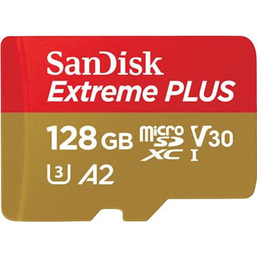 Carte mémoire 128GB MicroSD SanDisk Extreme Plus + SD adapter (SDSQXBD-128G-GN6MA) - photo 2