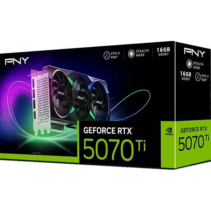 Carte graphique NVIDIA GeForce RTX 5070 Ti PNY EPIC-X Triple Fan ARGB 16GB (VCG5070T16TFXXPB1) - photo 10