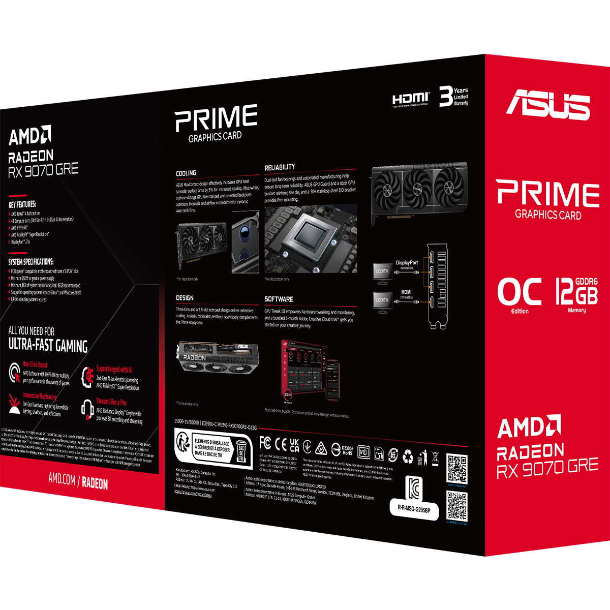 Carte graphique AMD Radeon RX 9070 GRE ASUS PRIME OC 12GB (PRIME-RX9070GRE-O12G) - photo 12