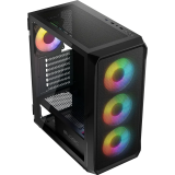 Boîtier Logic Concept Portos ARGB Midi Black (AT-PORTOS-10-0000000-0002)