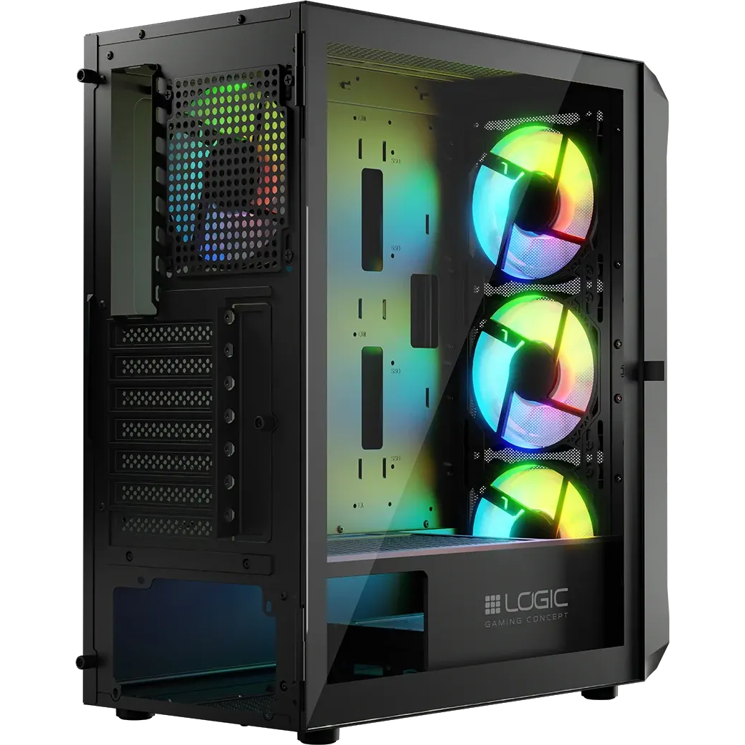 Boîtier Logic Concept Portos ARGB Midi Black - AT-PORTOS-10-0000000-0002 - photo 9