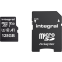 Carte mémoire 128GB MicroSD Integral + SD adapter (INMSDX128G-100V30)