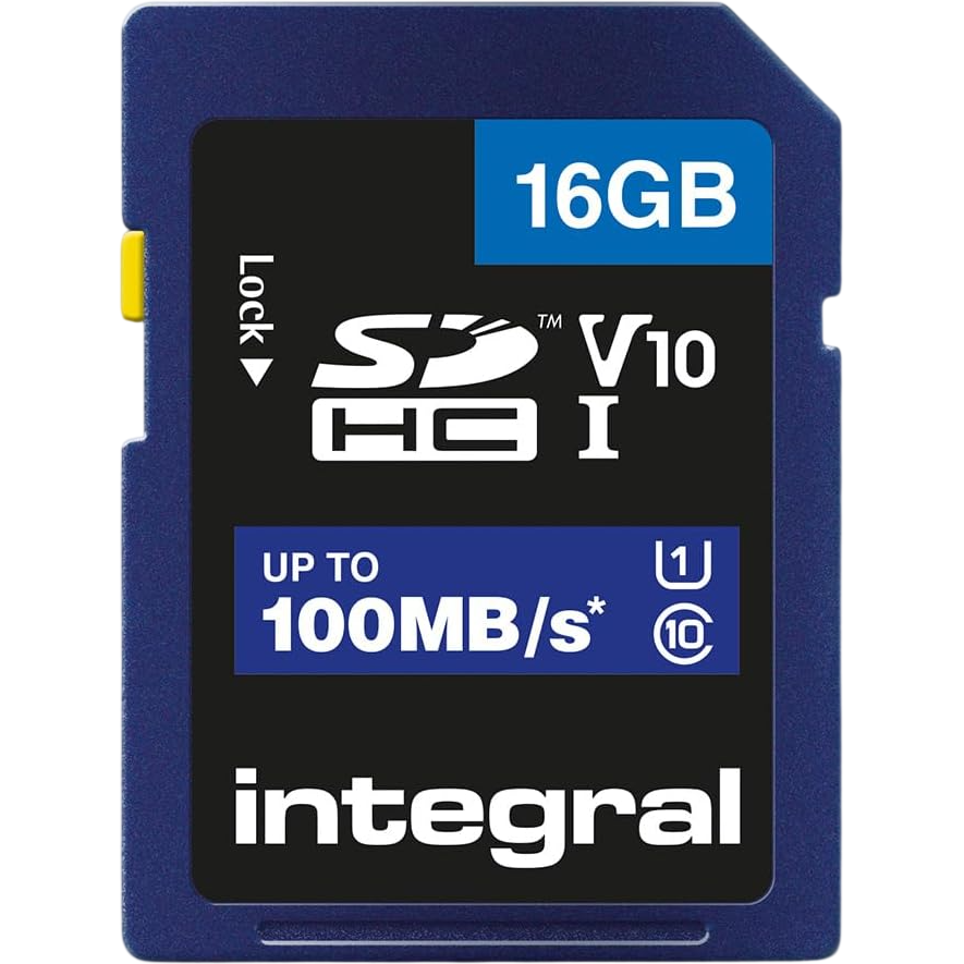 Carte mémoire 16GB SD Integral (INSDH16G-100V10)