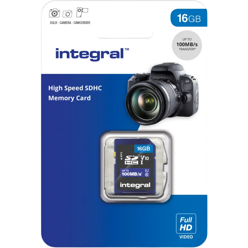 Carte mémoire 16GB SD Integral (INSDH16G-100V10) - photo 2