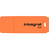 clé USB flash 8GB Integral Neon Orange (INFD8GBNEONOR)