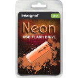 clé USB flash 8GB Integral Neon Orange (INFD8GBNEONOR)