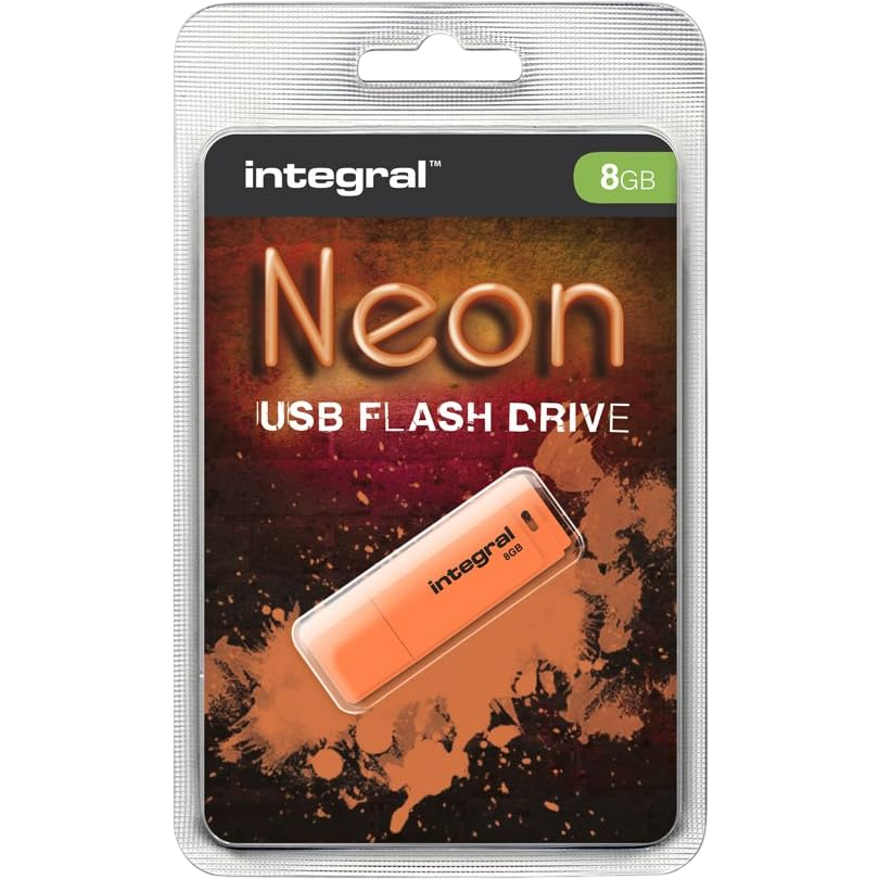 clé USB flash 8GB Integral Neon Orange (INFD8GBNEONOR) - photo 3