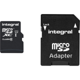 Carte mémoire 128GB MicroSD Integral + SD adapter (INMSDX128G10-90U1)