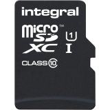 Carte mémoire 128GB MicroSD Integral + SD adapter (INMSDX128G10-90U1)