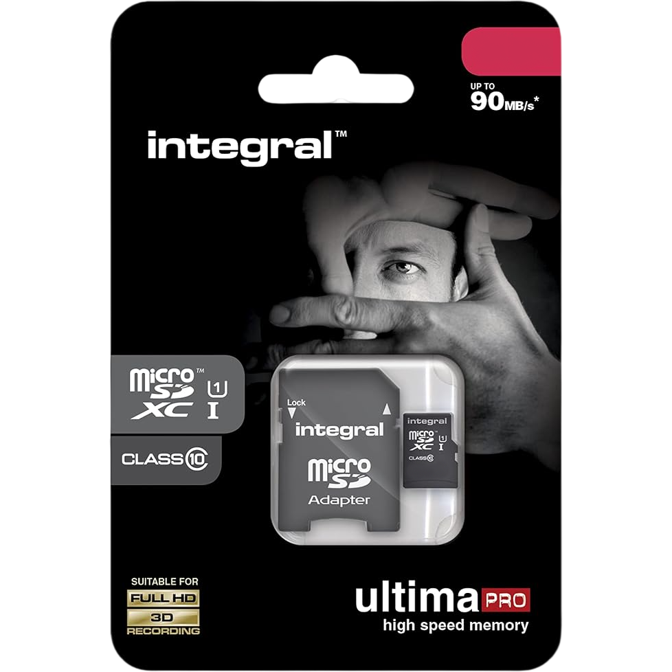 Carte mémoire 128GB MicroSD Integral + SD adapter (INMSDX128G10-90U1) - photo 3