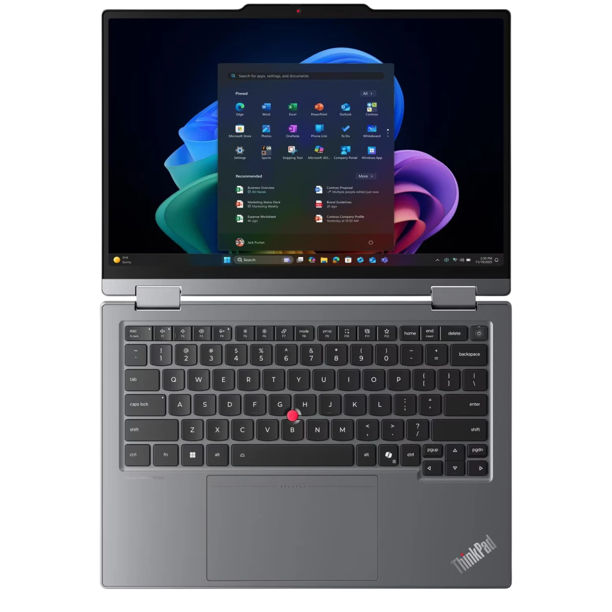 Ordinateur portable Lenovo ThinkPad X1 2-in-1 Gen 11 Aura Edition (21V9006NFR) - photo 6