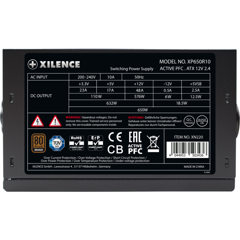 Alimentation électrique 650W Xilence XP650R10 - XN220 - photo 6