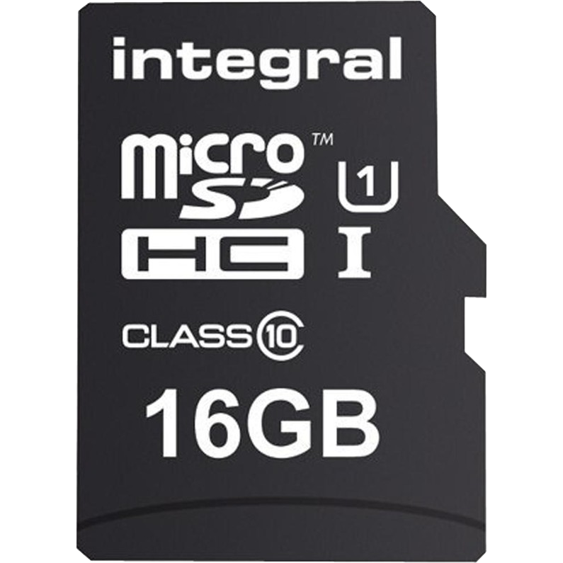 Carte mémoire 16GB MicroSD Integral + SD adapter (INMSDH16G10-90U1) - photo 2