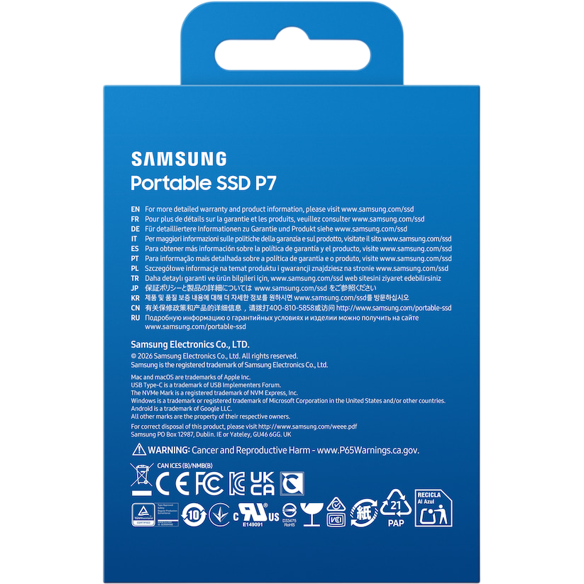 Disque dur SSD externe 1TB Samsung P7 (MU-PF1T0G) - photo 9