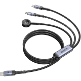 Câble USB Type-C - USB Type-C/Lightning, 1.2m, UNITEK C14180AGY01-1.2M