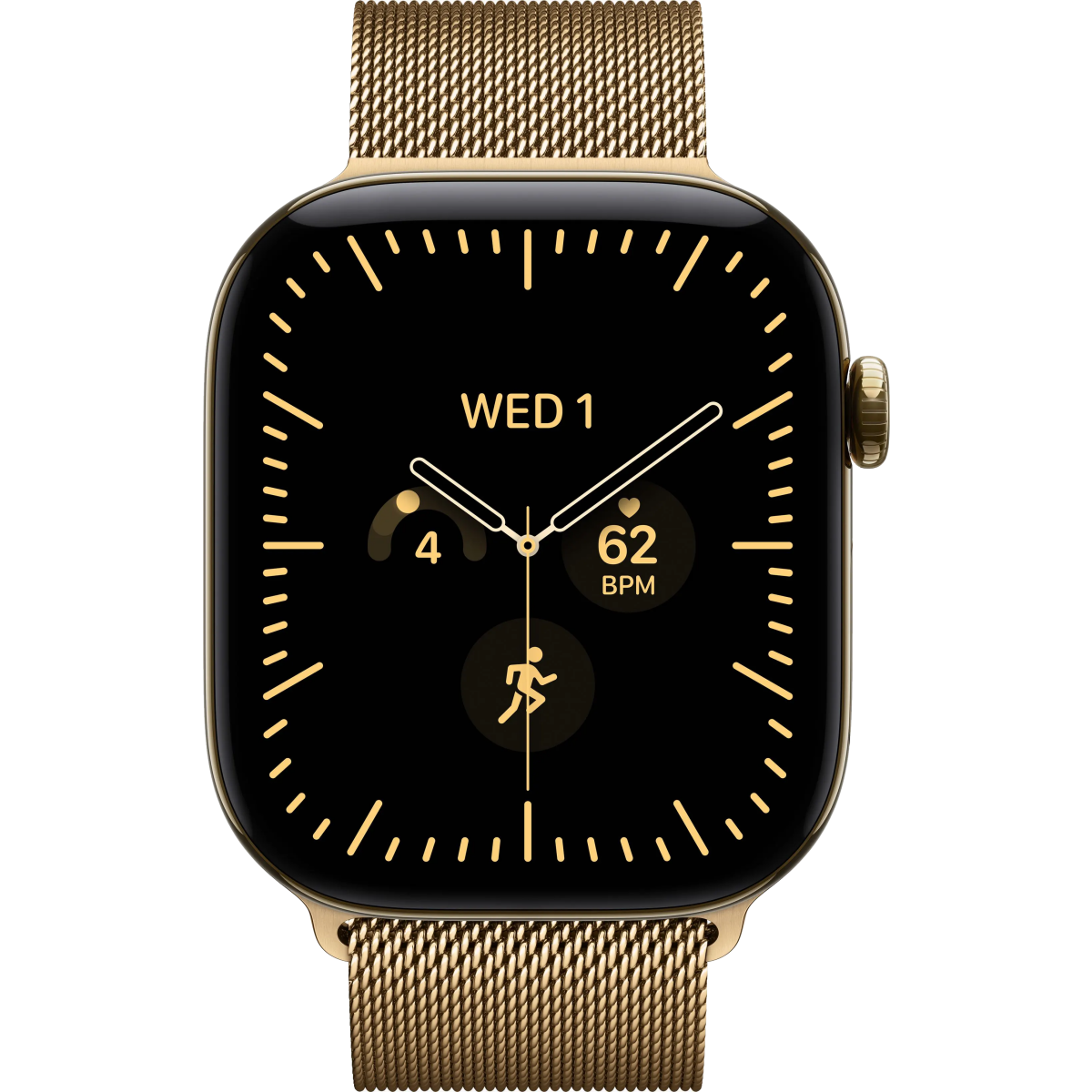Умные часы Apple Watch Series 12 46mm 5G Radiant Gold Titanium Case with Radiant Gold Milanese Loop M/L - MJGV4ZR/A - photo 2