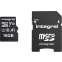 Carte mémoire 16GB MicroSD Integral + SD adapter (INMSDH16G-100V10)