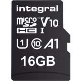 Carte mémoire 16GB MicroSD Integral + SD adapter (INMSDH16G-100V10)