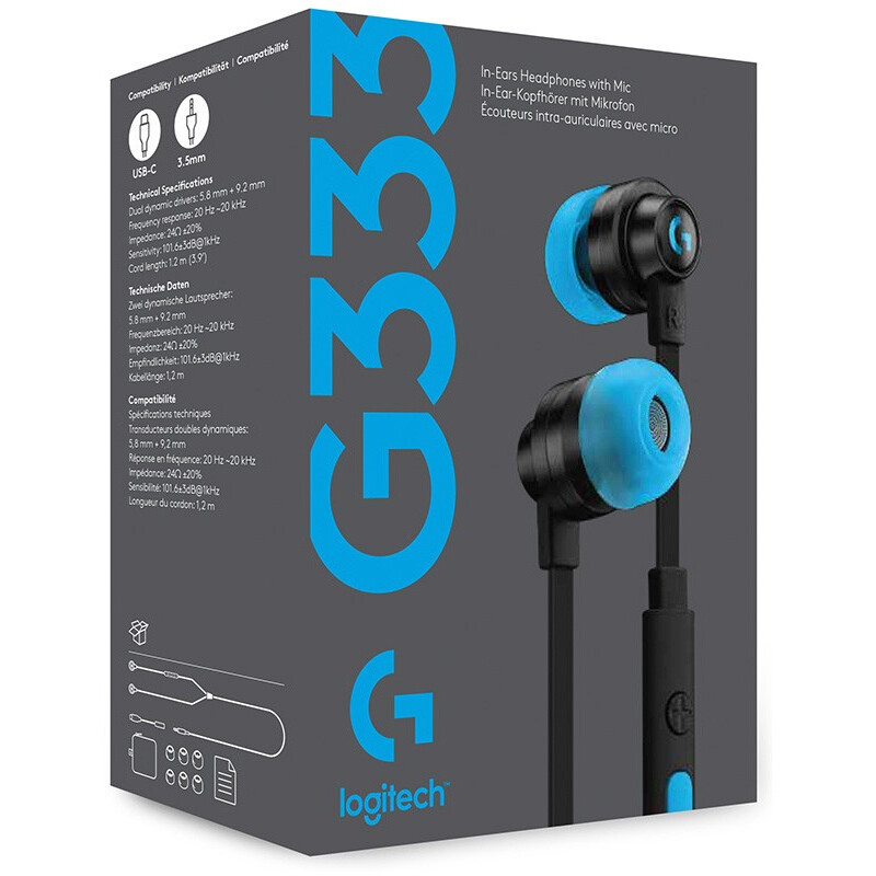 Garnitūra Logitech Gaming Headset G333 Black (981-000924) - foto 3