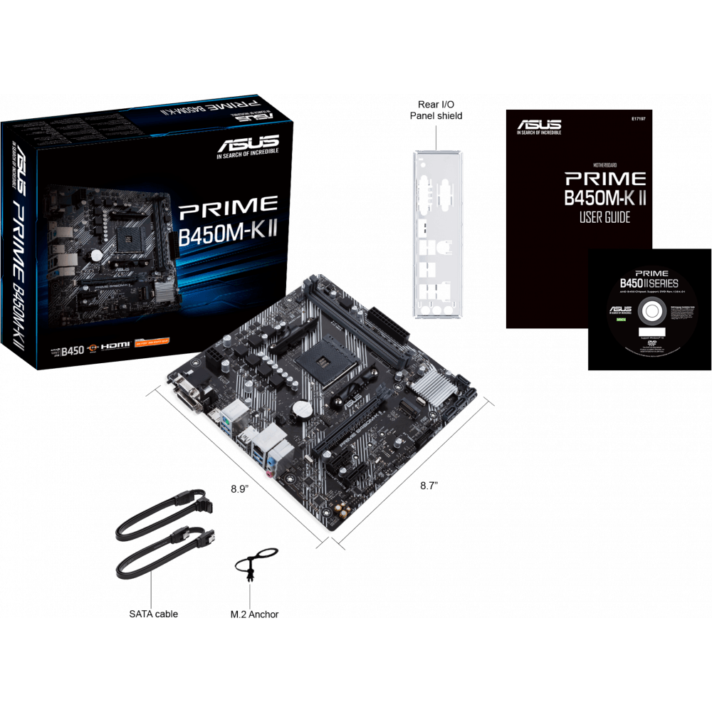 Pamatplate ASUS PRIME B450M-K II (PRIME B450M-K II) - foto 5