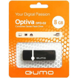 USB zibatmiņa 8Gb QUMO Optiva 02 Black (QM8GUD-OP2-black)