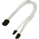 Adapter PCI-E 6-pin - PCI-E 6+2-pin, 0.3м, Nanoxia NXP683EW