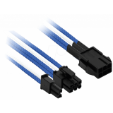 Adapter PCI-E 6-pin - PCI-E 6+2-pin, 0.3м, Nanoxia NXP683EBW