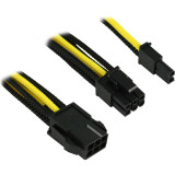 Adapter PCI-E 6-pin - PCI-E 6+2-pin, 0.3м, Nanoxia NXP683ESG