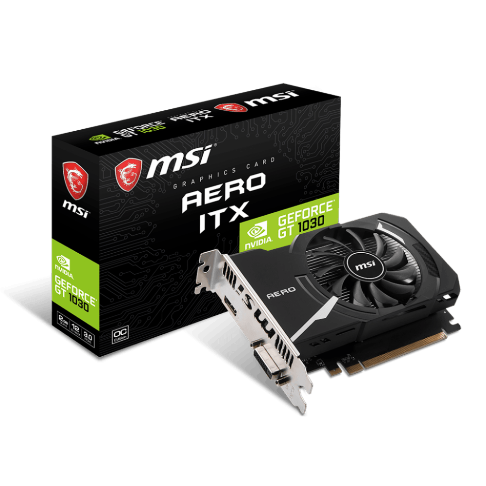 Videokarte NVIDIA GeForce GT 1030 MSI 2Gb (GT 1030 AERO ITX 2GD4 OC) - foto 4