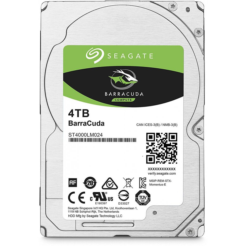Cietais disks 4Tb SATA-III Seagate BarraCuda (ST4000LM024)